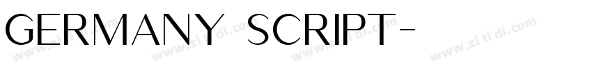 Germany Script字体转换